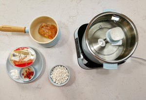 南瓜酒酿小元宵的做法