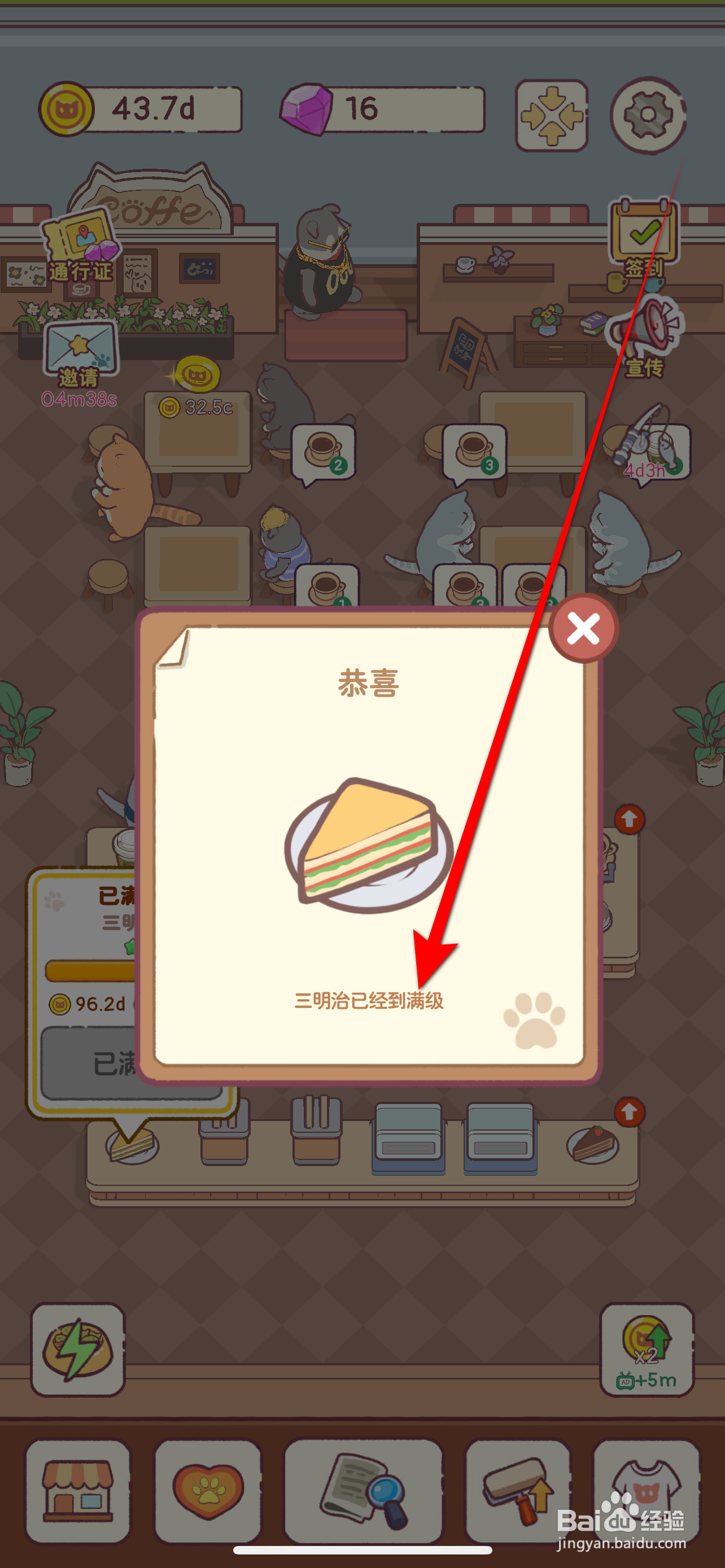 猫咪厨房怎么把三明治升到满级