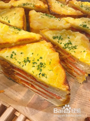 高颜值的美味黄金三明治