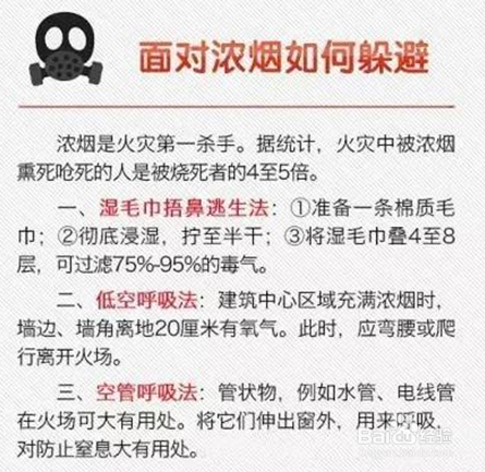 火灾自救常识