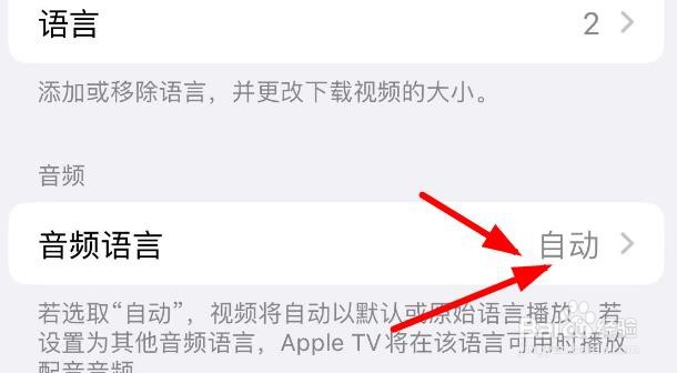 iPhone14如何设置音频语言为自动
