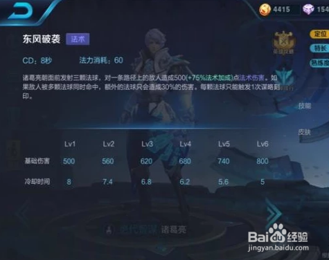 王者荣耀攻略之诸葛亮