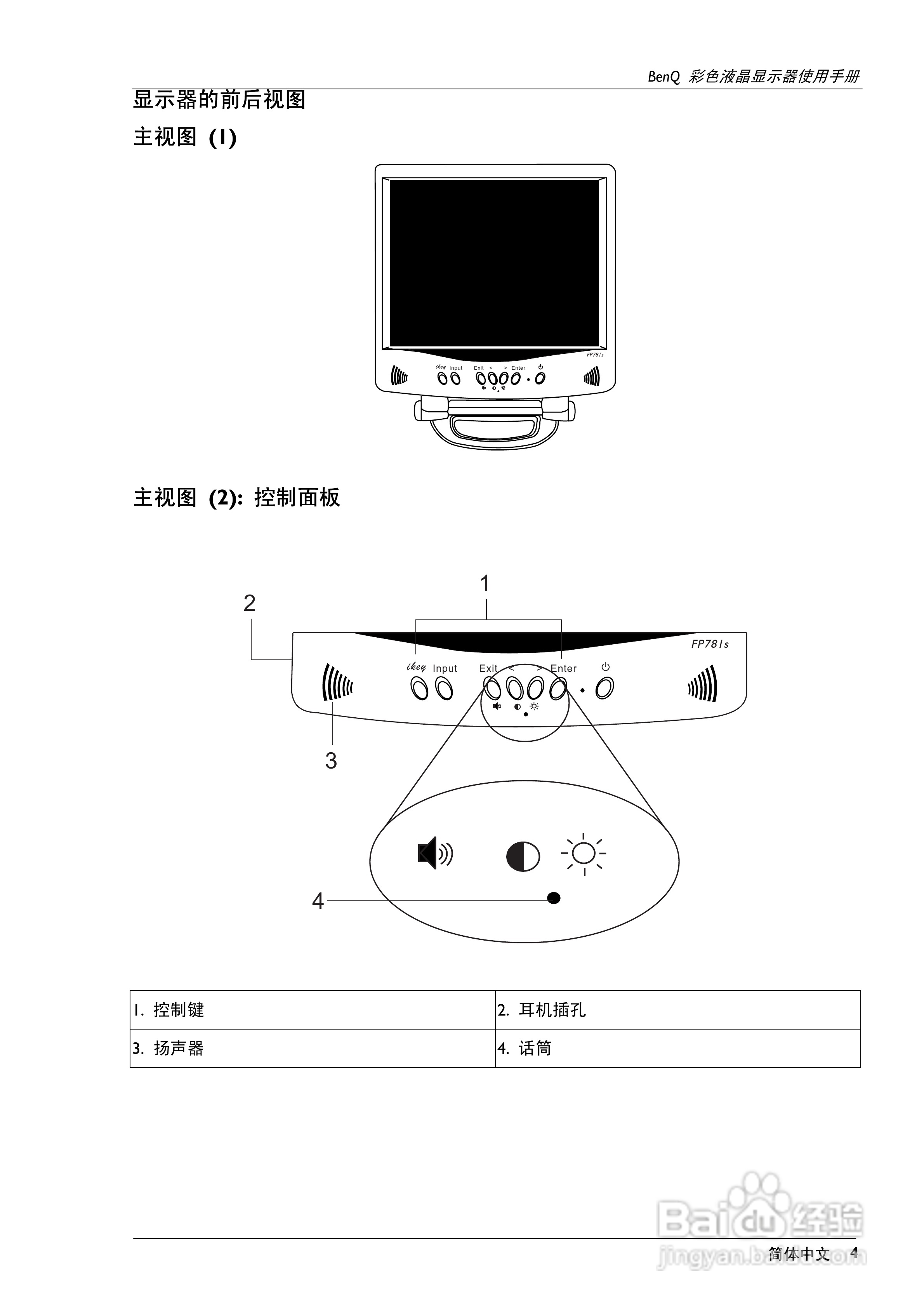 明基FP781s彩显使用说明书:[1]
