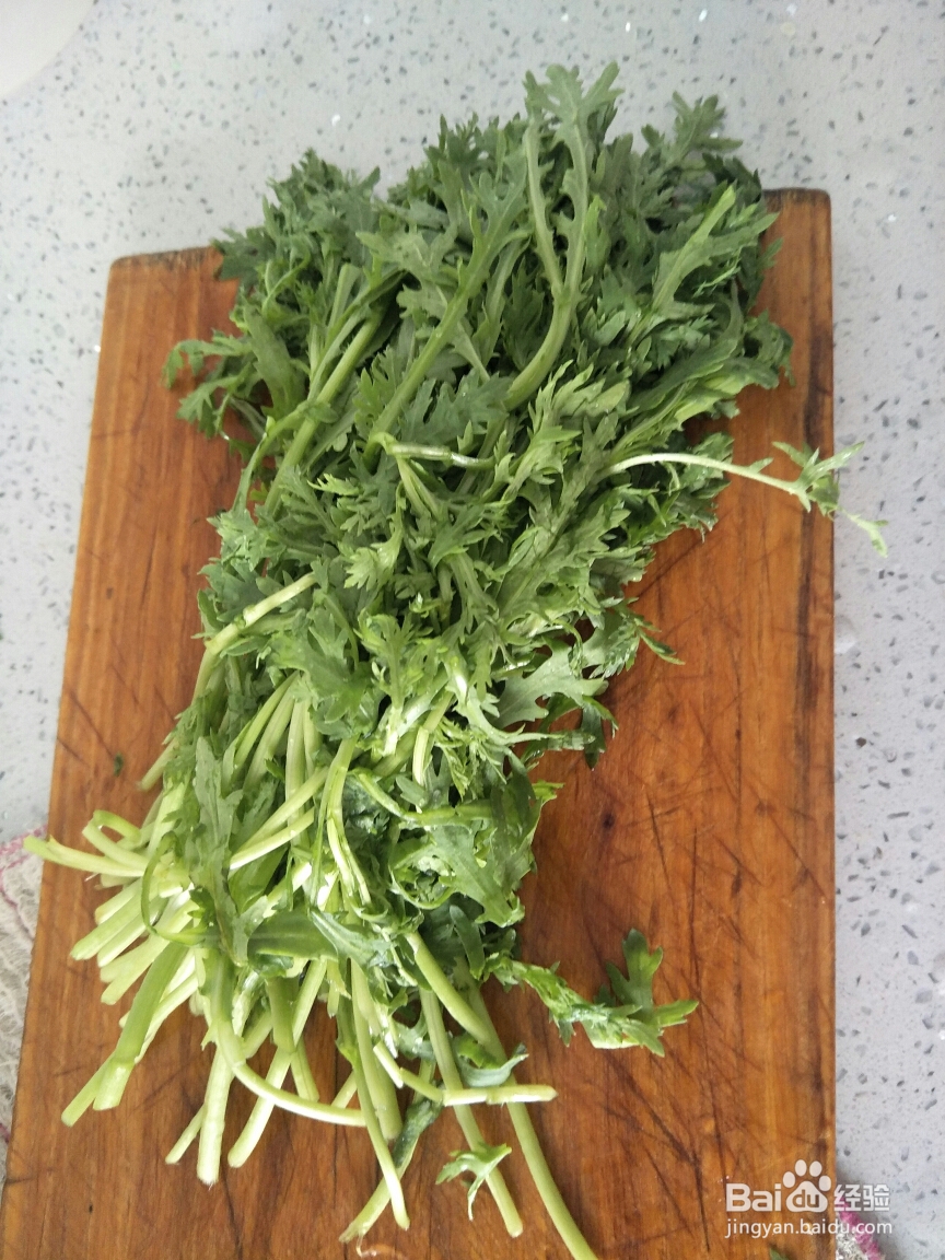 一次就会的粉蒸茼蒿