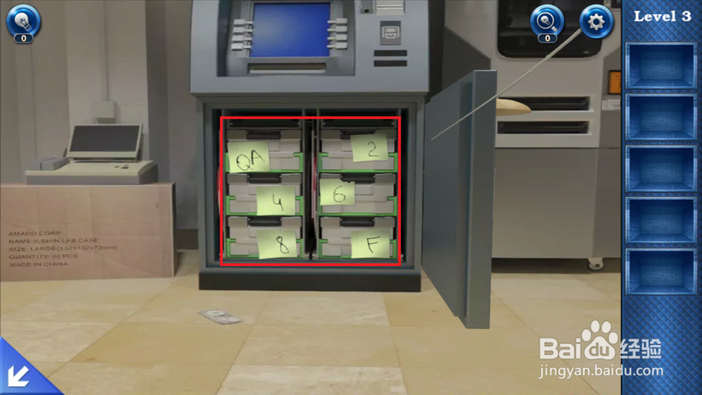 密室逃脱6之逃出银行第三关