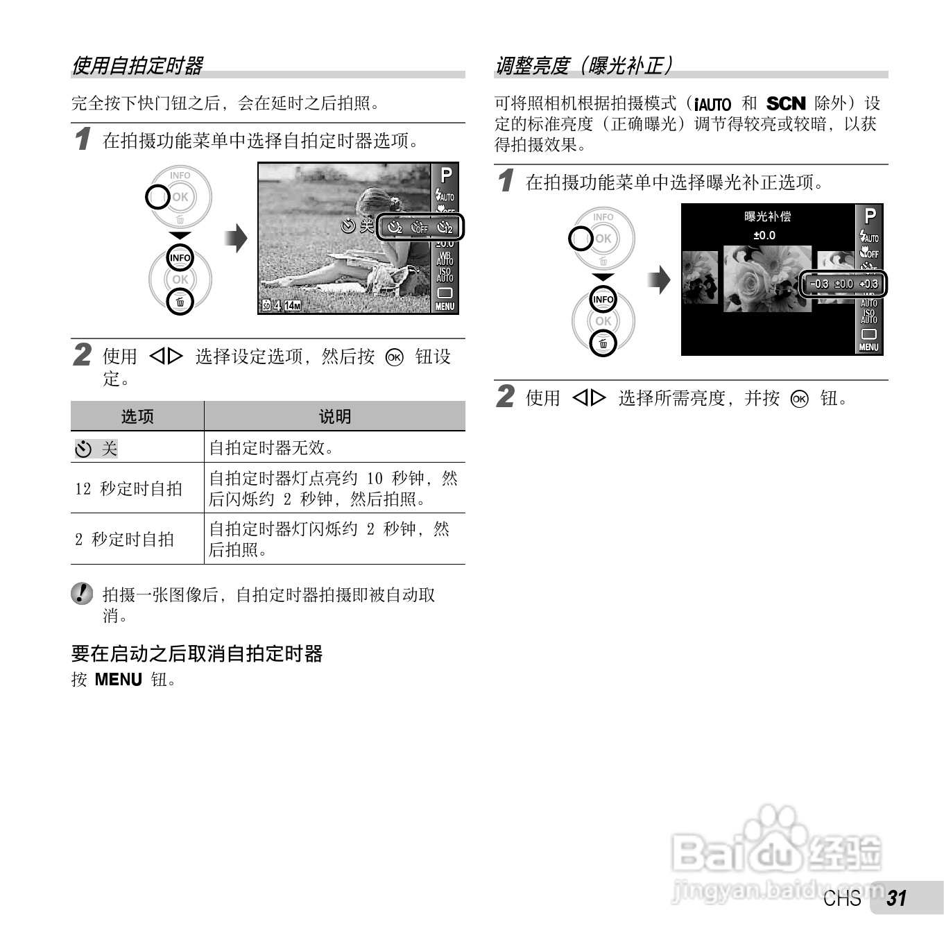 奥林巴斯VG-140数码相机使用说明书:[4]