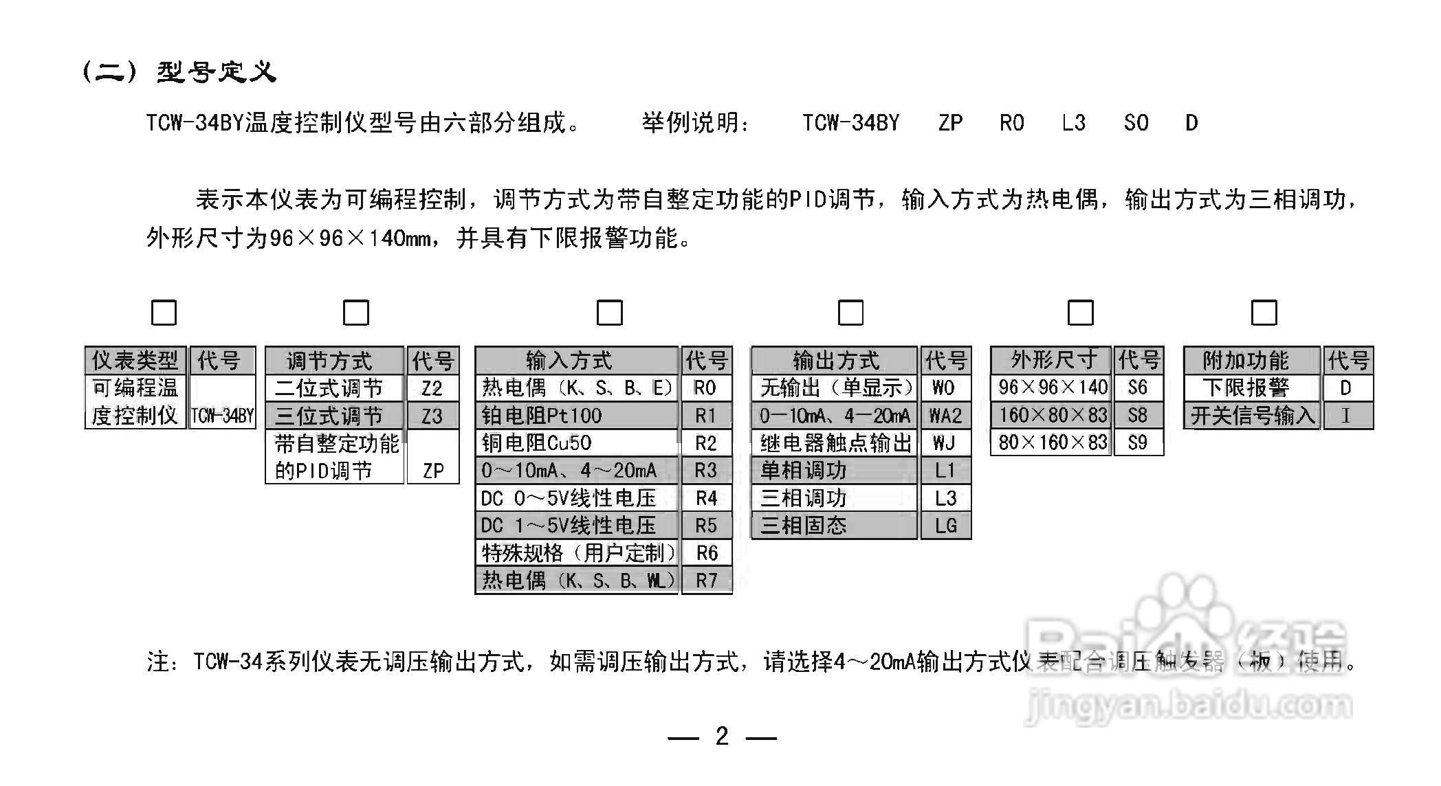 TCW-34BY智能化数显温控仪使用说明书:[1]