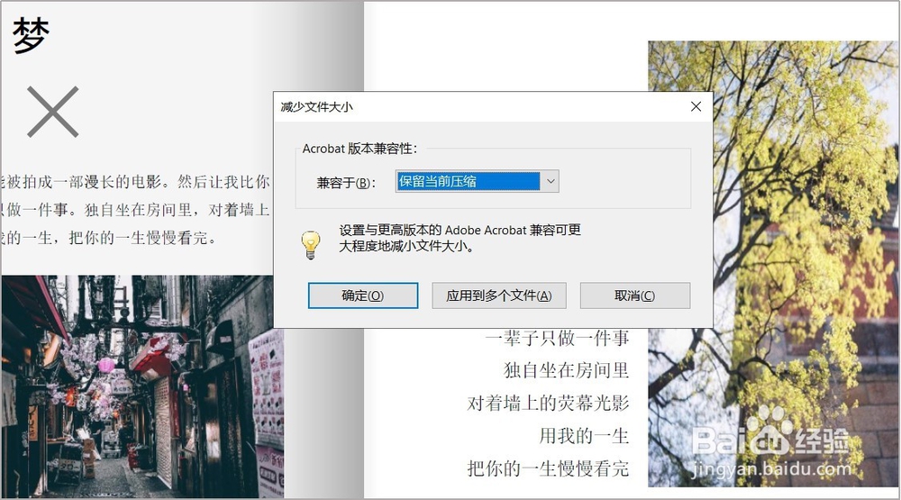 如何将PDF文件压缩变小？