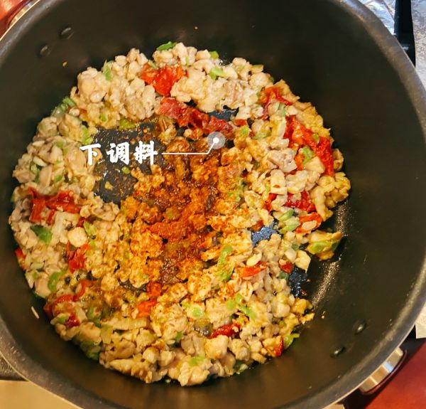 孜然鸡肉肉夹馍