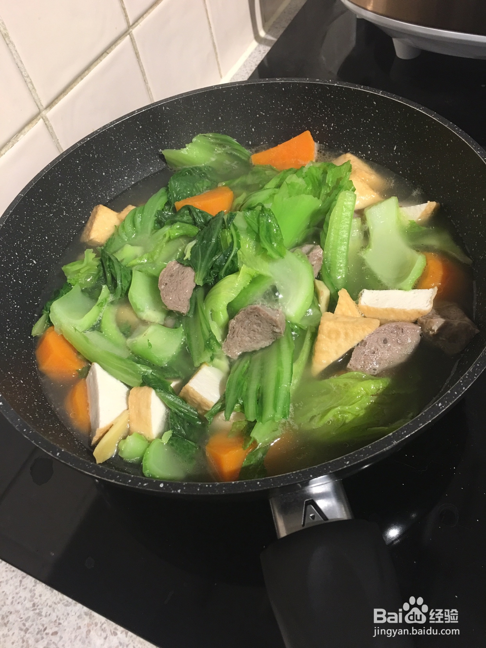 挑战自制力的粤菜肉丸番薯芥菜