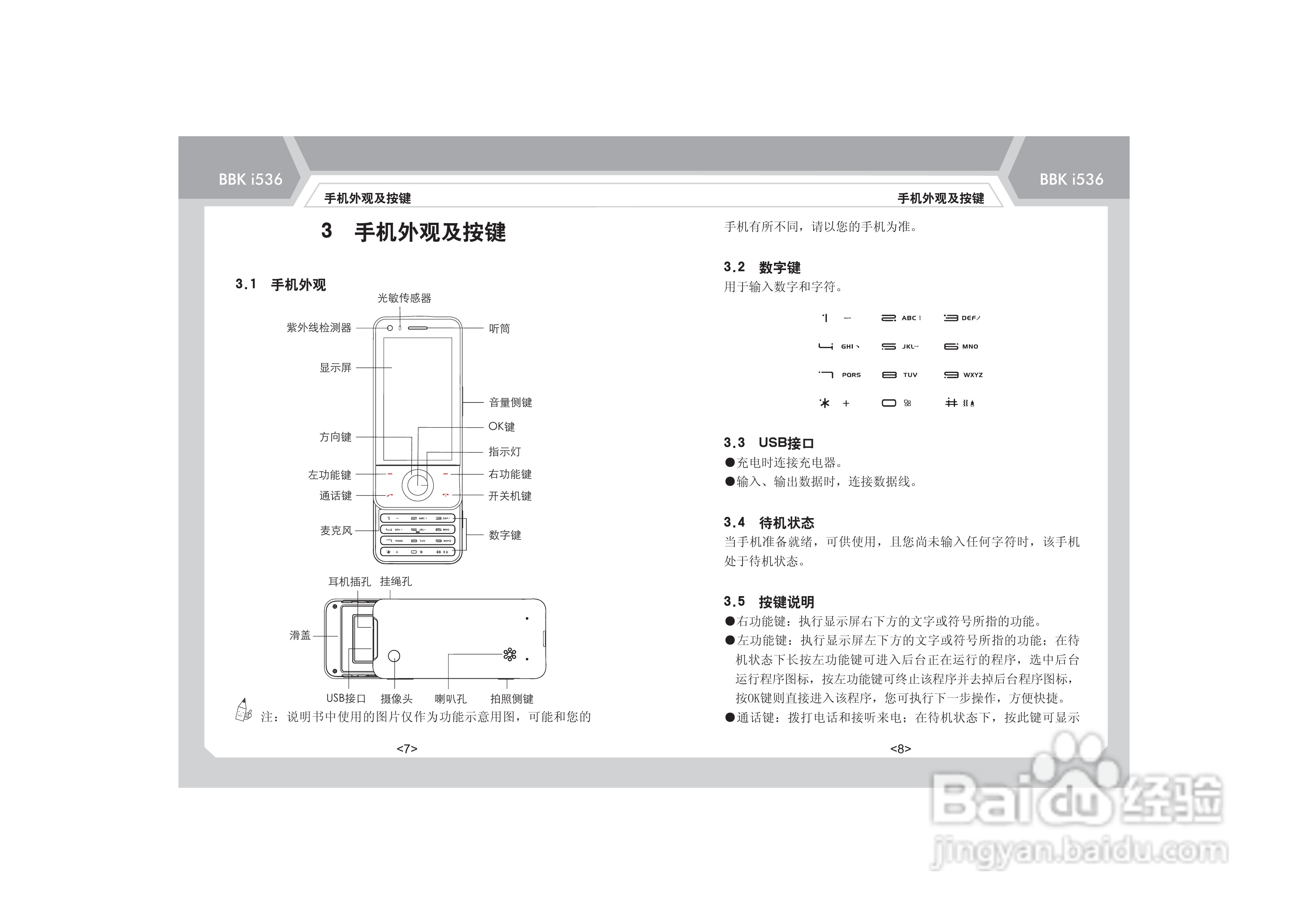 步步高i536手机使用说明书:[2]