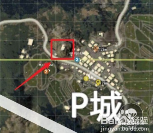 和平精英P城教堂打卡点的具体位置