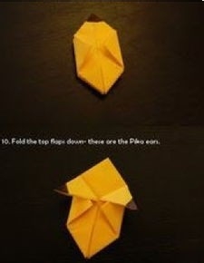 如何折小萌物皮卡丘