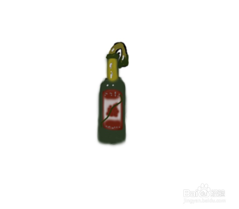 瓶子的简笔画