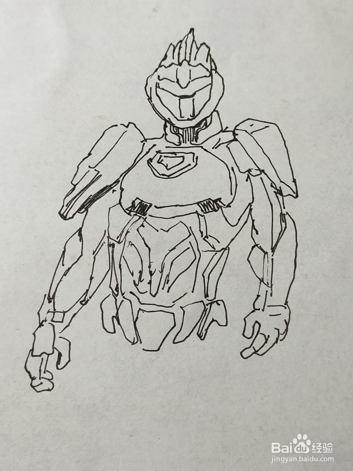 钢铁飞龙简笔画