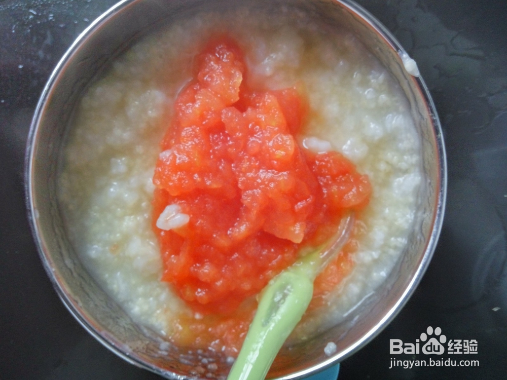 <b>宝宝辅食：如何做西红柿小米大米混合粥</b>