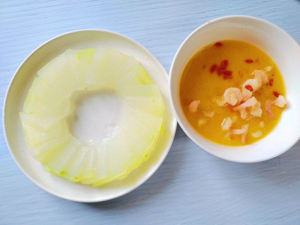 金汤虾仁水晶冬瓜