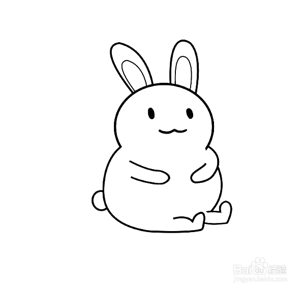 如何手工画背萝卜的兔子简笔画？