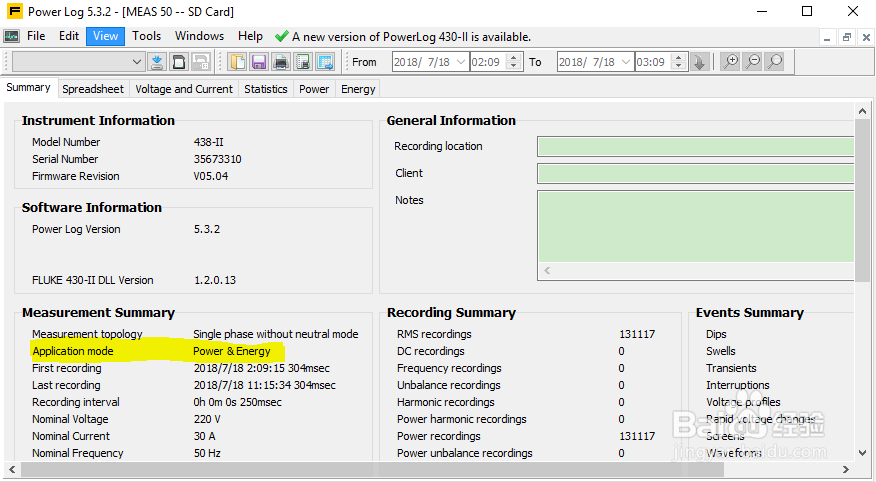 POWERLOG使用方法(6、功率及电能测试数据查看)