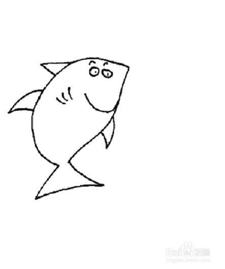 鲨鱼的简笔画