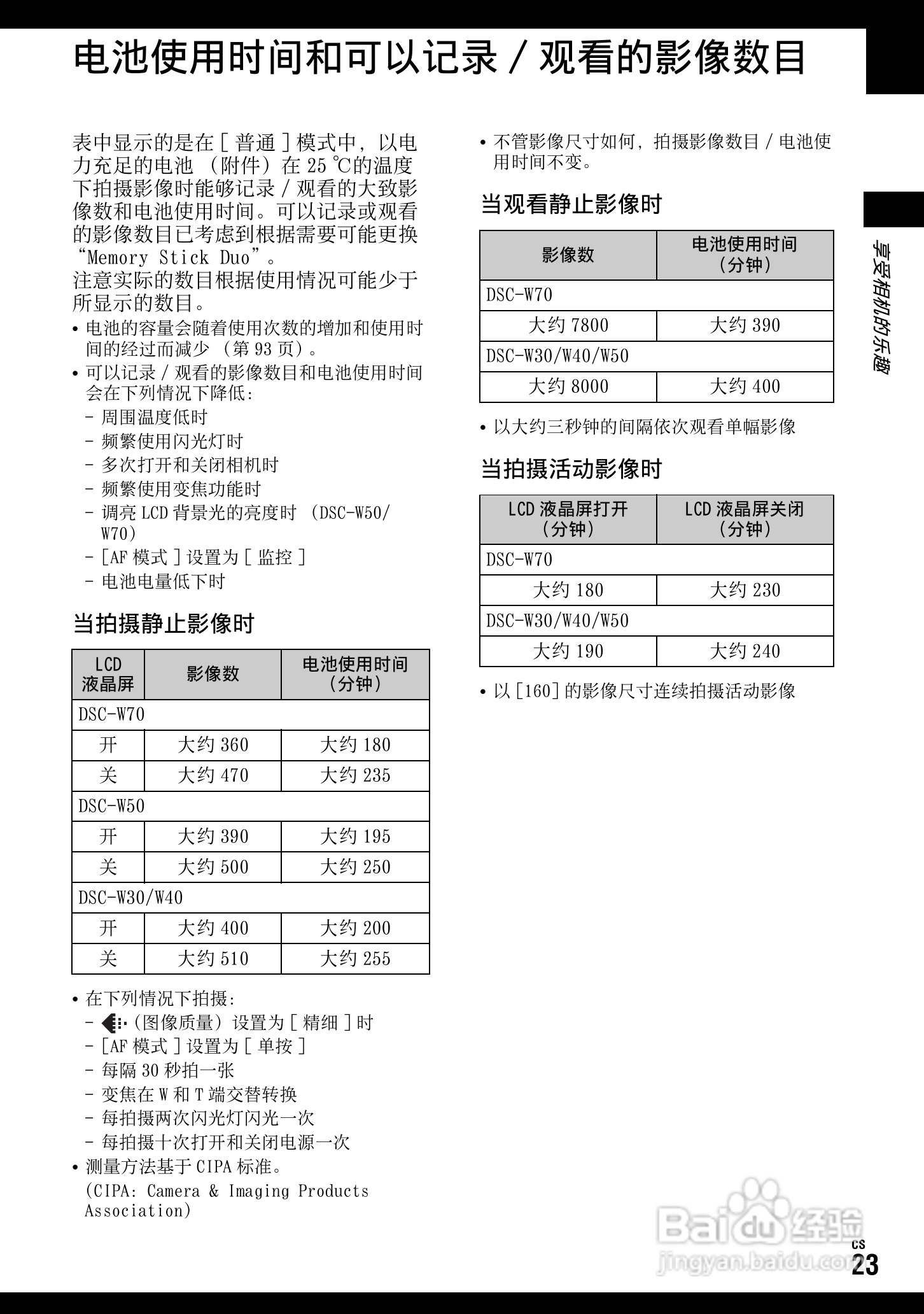 SONY DSC-W70数码相机使用说明书:[13]