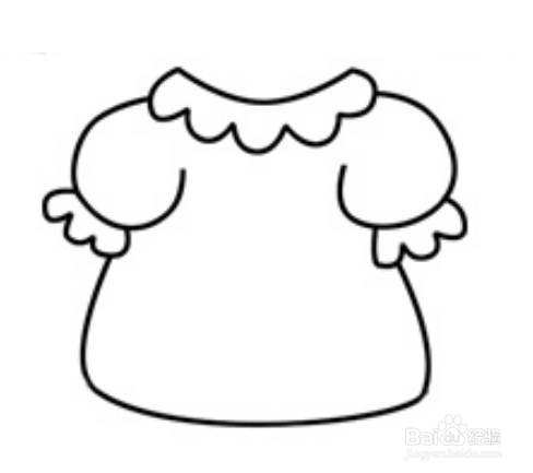 怎样画小裙子简笔画？