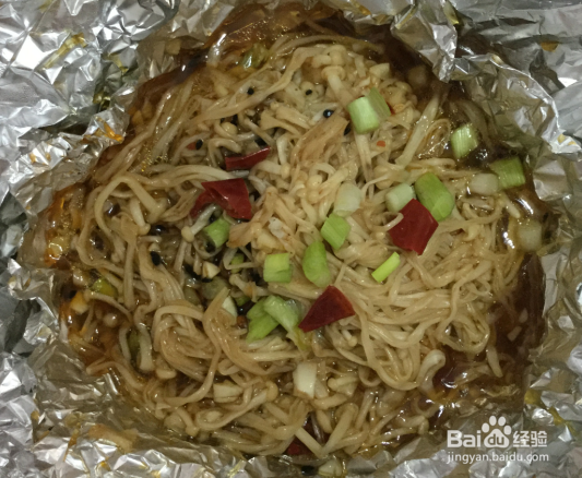 教你做家常菜——锡纸金针菇