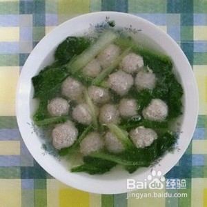 快速搞定的青菜肉丸汤