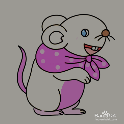 如何手工画老鼠的简笔画？