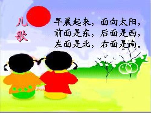 下午放学面向太阳前面是什么后面是什么左面是什么右