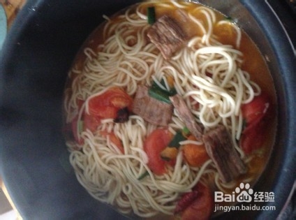 番茄牛肉面的做法