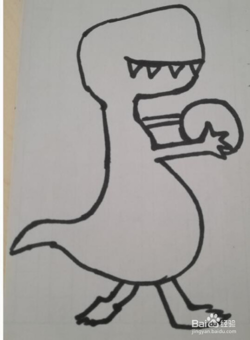 恐龙的画法 恐龙的简笔画