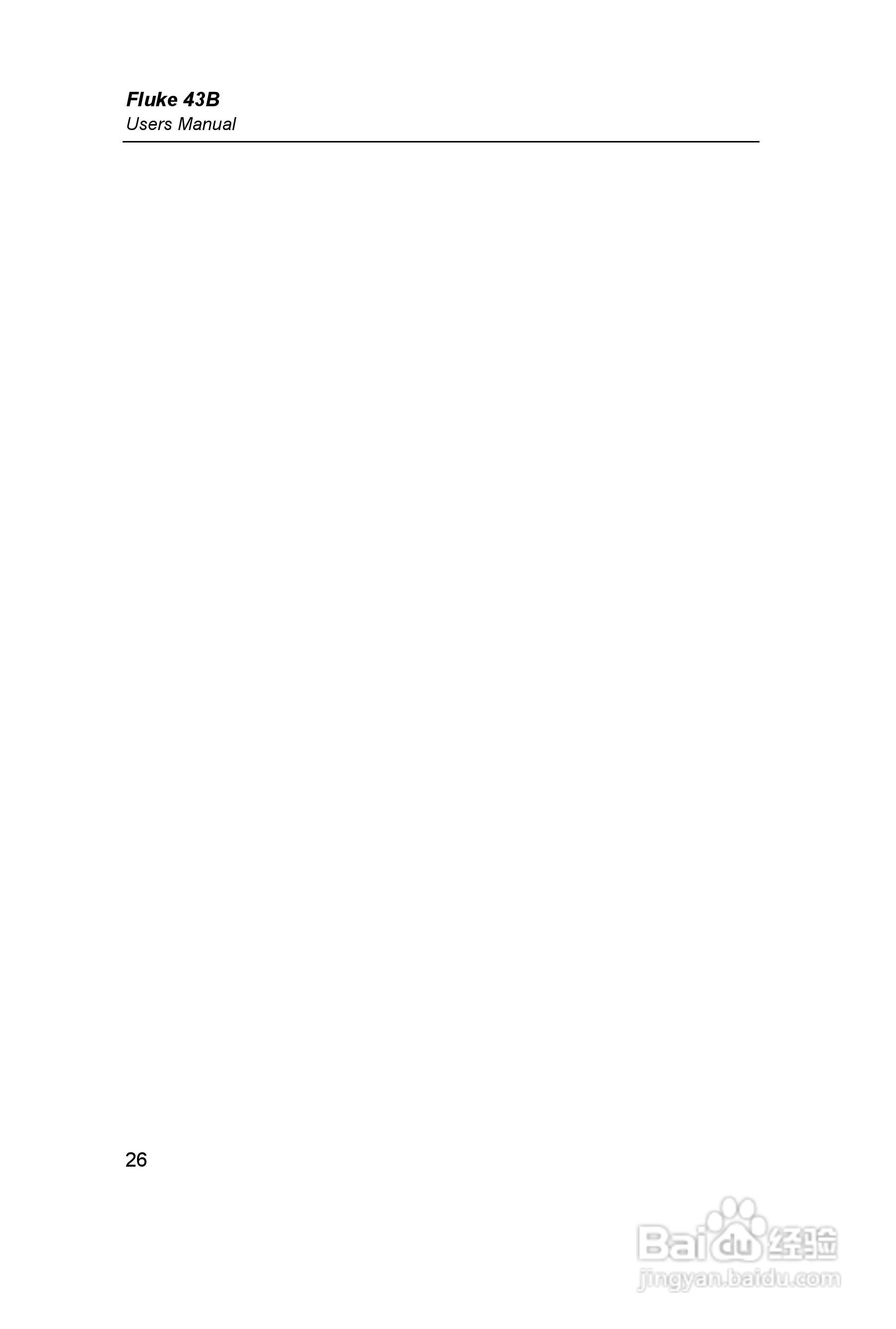 Fluke 43B 电能质量分析仪用户手册:[3]