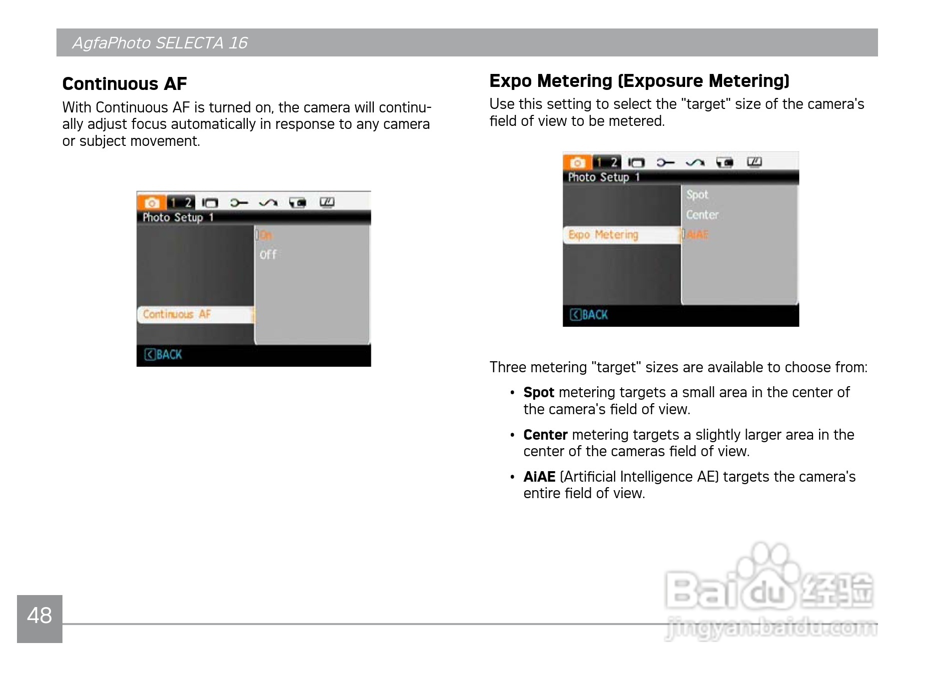 爱克发AgfaPhoto SELECTA 16数码相机使用说明书:[6]
