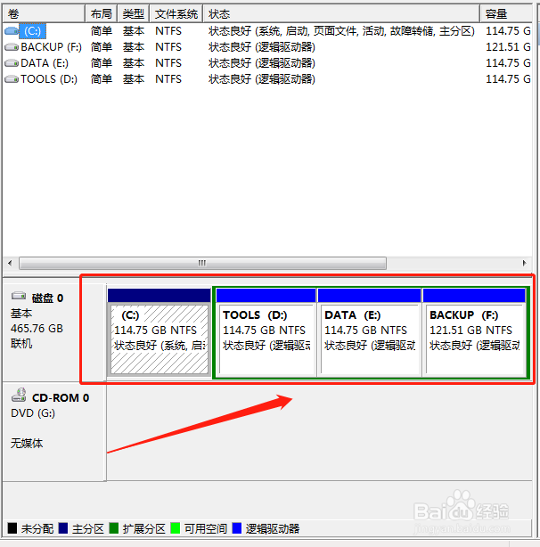 如何更改电脑分区WIN7系统适用