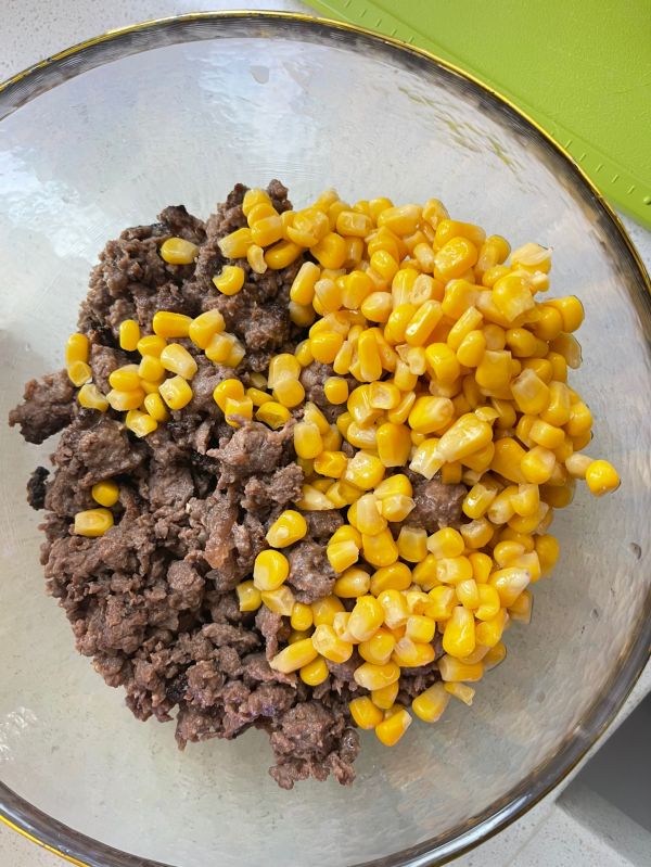 低脂无油牛肉豆腐炒饭