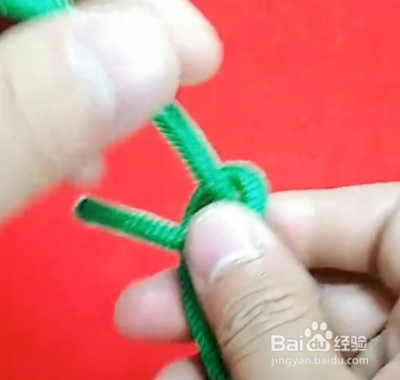 怎样制作十字吊货网结？