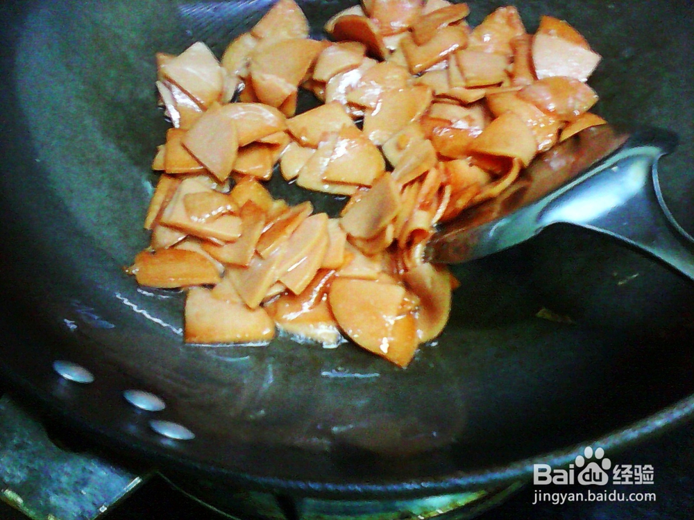 怎样炒蒜香美味火腿