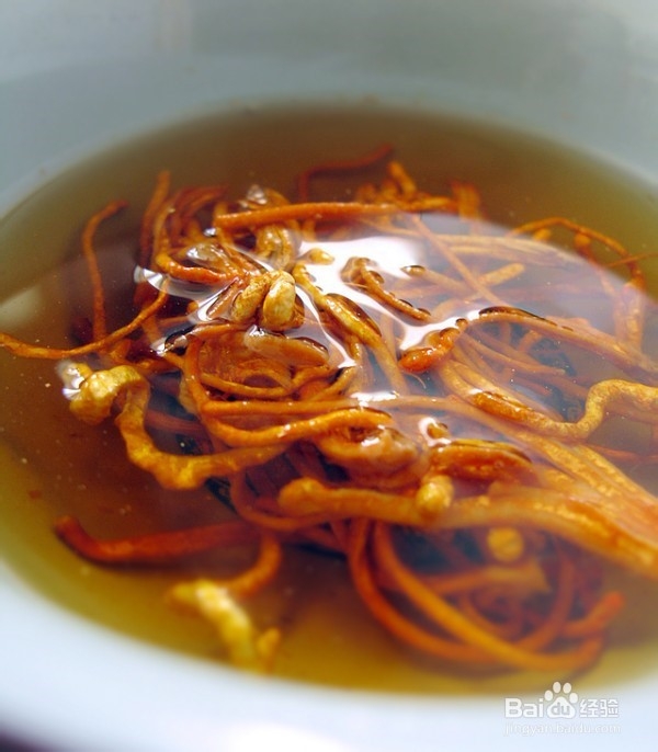 茶汤虫草花燕麦粥