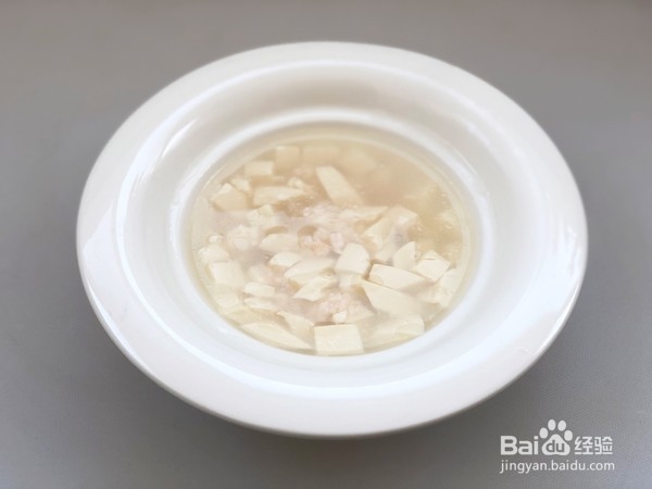 教你做青汁磷虾豆腐羹