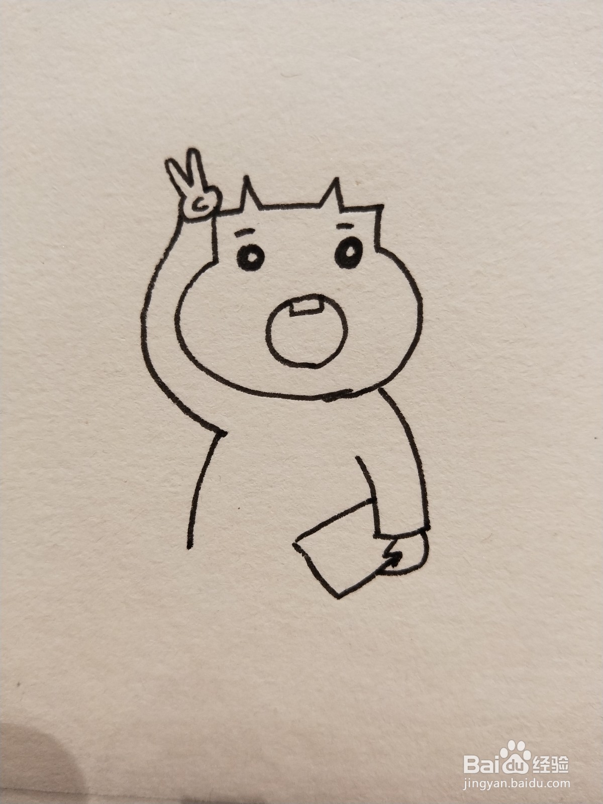 怎样画简笔画——元气女生