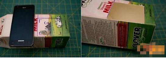 用包装盒做两用笔筒