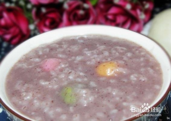 红豆圆子粥的简单做法