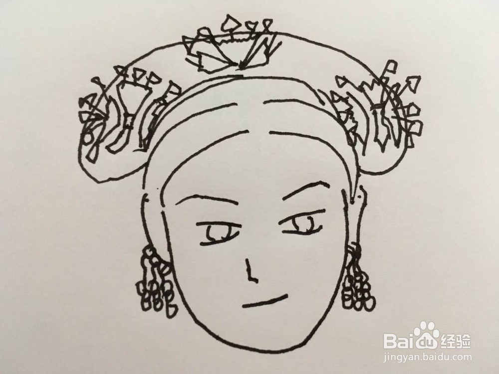 怎样画出《延禧攻略》里面的娴妃娘娘简笔画