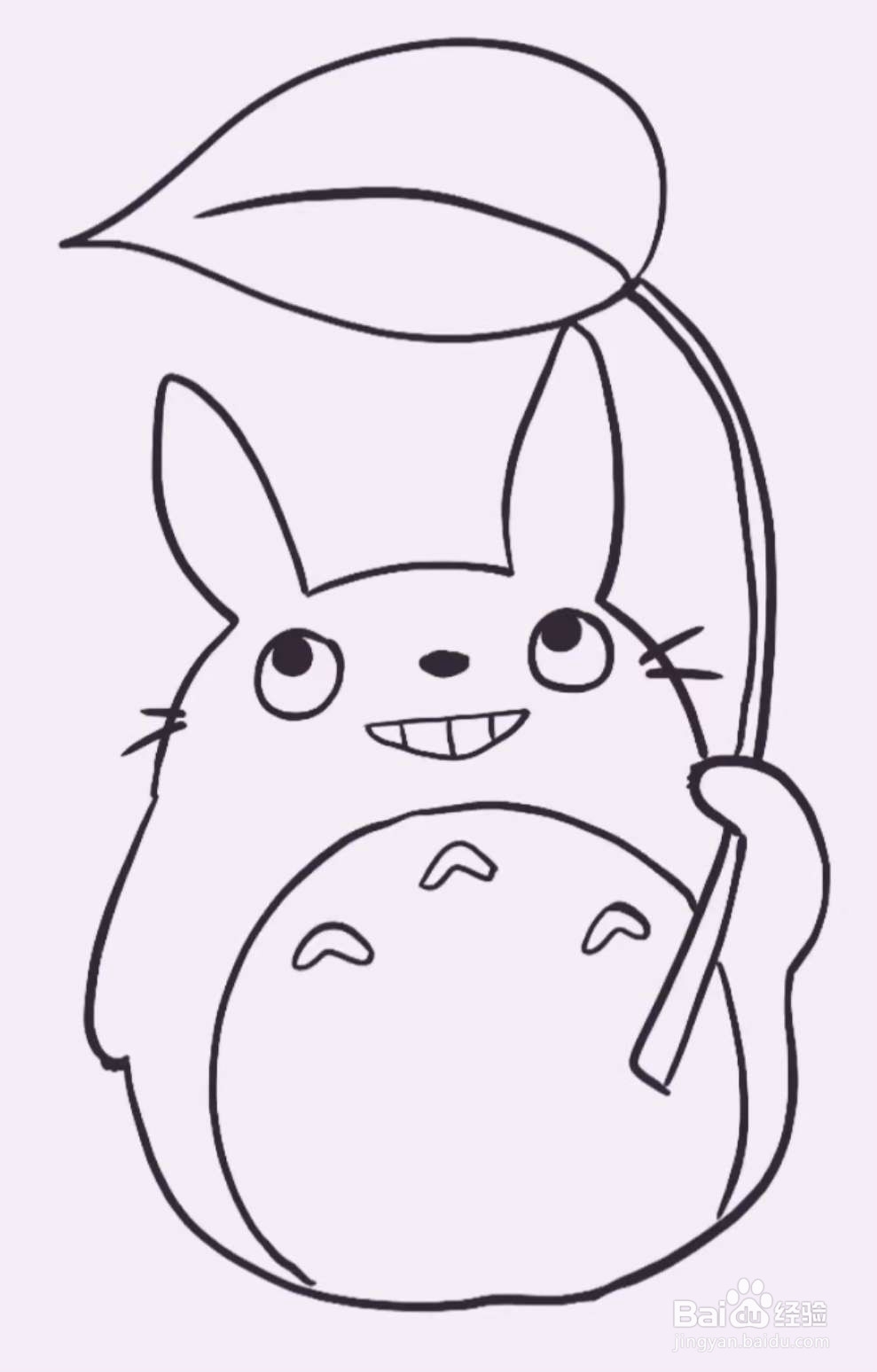 简笔画龙猫怎么画