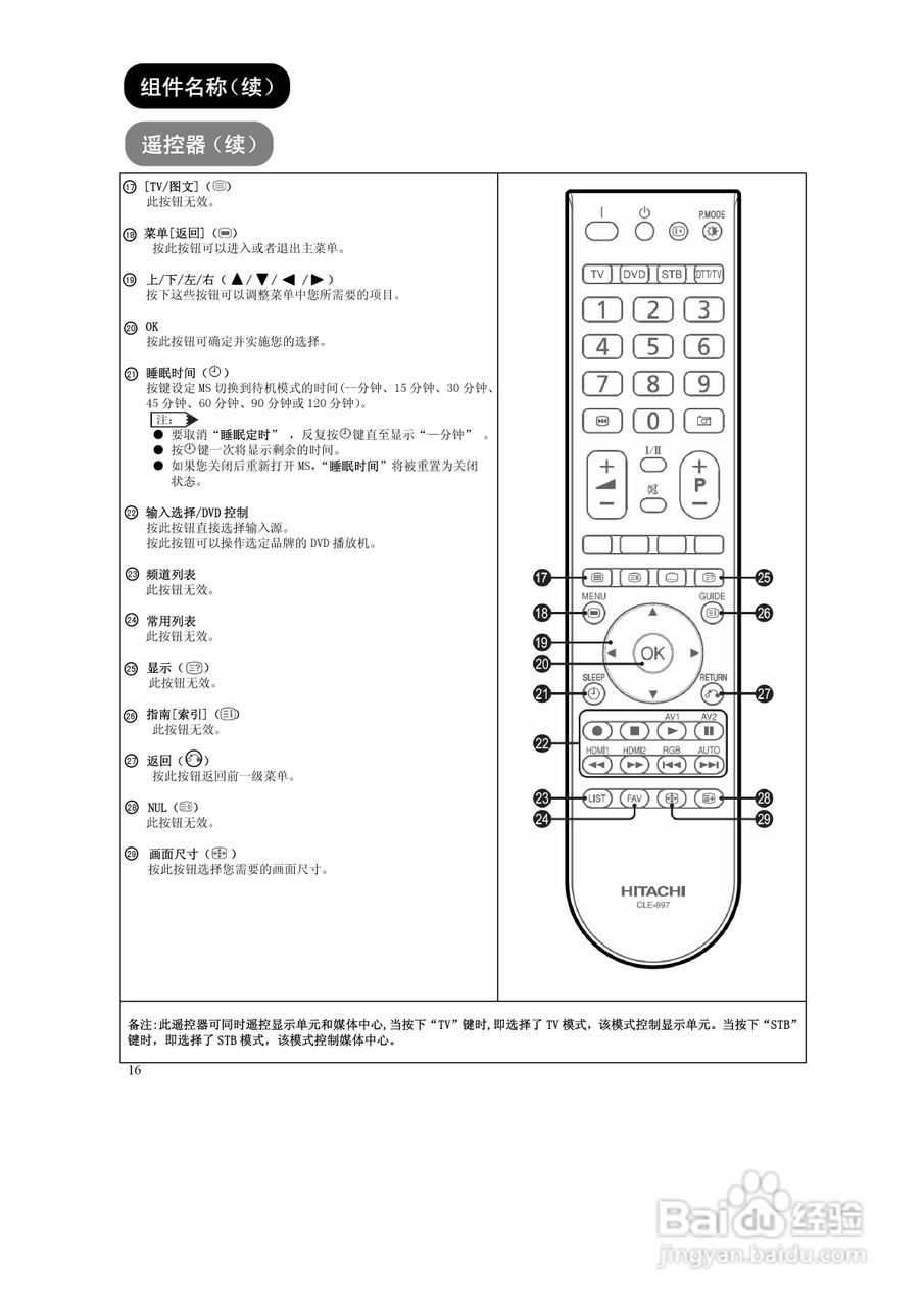 日立液晶彩色电视机UT42-MX08CB/CW型使用说明书:[2]