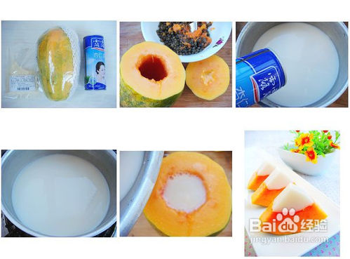 滋养润肺的甜品——木瓜杏仁冻