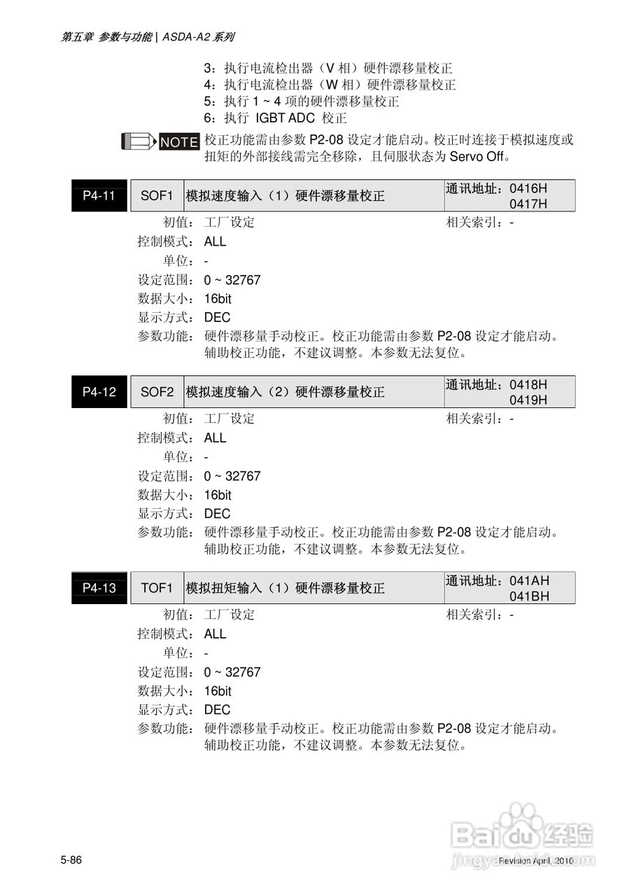 AELTA ASD-A2系列高机能通讯型伺服器使用手册:[22]