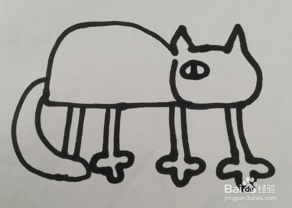 猫的简笔画 小猫的画法
