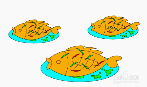 9快速设计红烧鱼简图模型